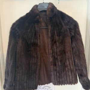 Elegant Brown Fur Jacket